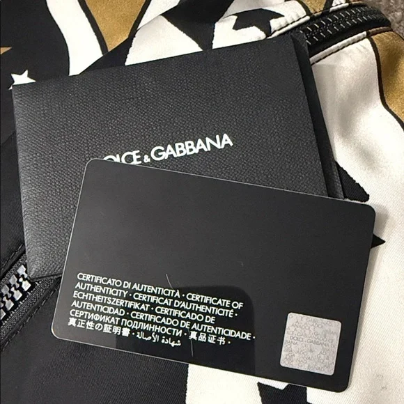 Dolce & Gabbana Black and Gold Star Backpack - Picture 6 of 15